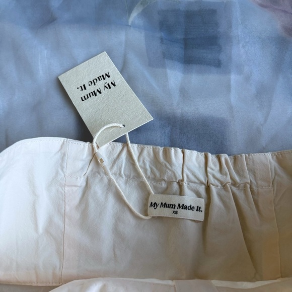 MYMUMMADEIT BUTTON MINI DRESS - BONE - Picture 14 of 16